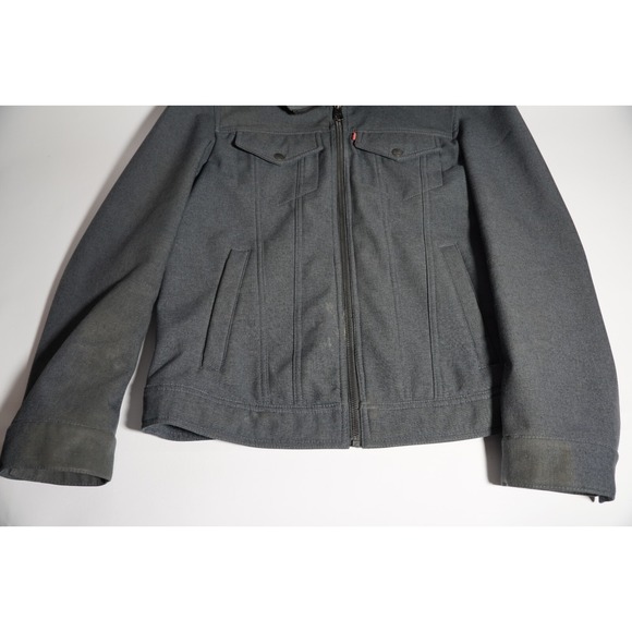 Levi's Workwear Jacket Mens Size‎ Small S In Blue Hooded And Lined - Picture 4 of 10